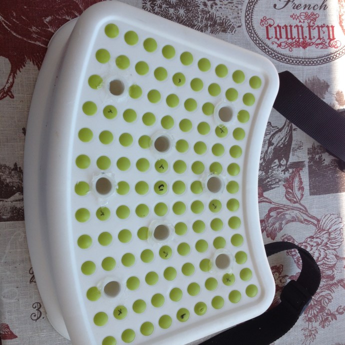 Tutti i coni inseriti e siliconati da sotto